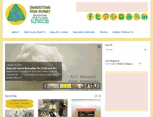 Tablet Screenshot of inheritingourplanet.com